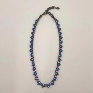 SORRELLI Elegant Blue, Lavender, Green and Pink Sorrelli Crystal Necklace